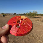 3D Printed Fiber Diz Tool: Wool Combing & Spinning - Multiple Hole Sizes