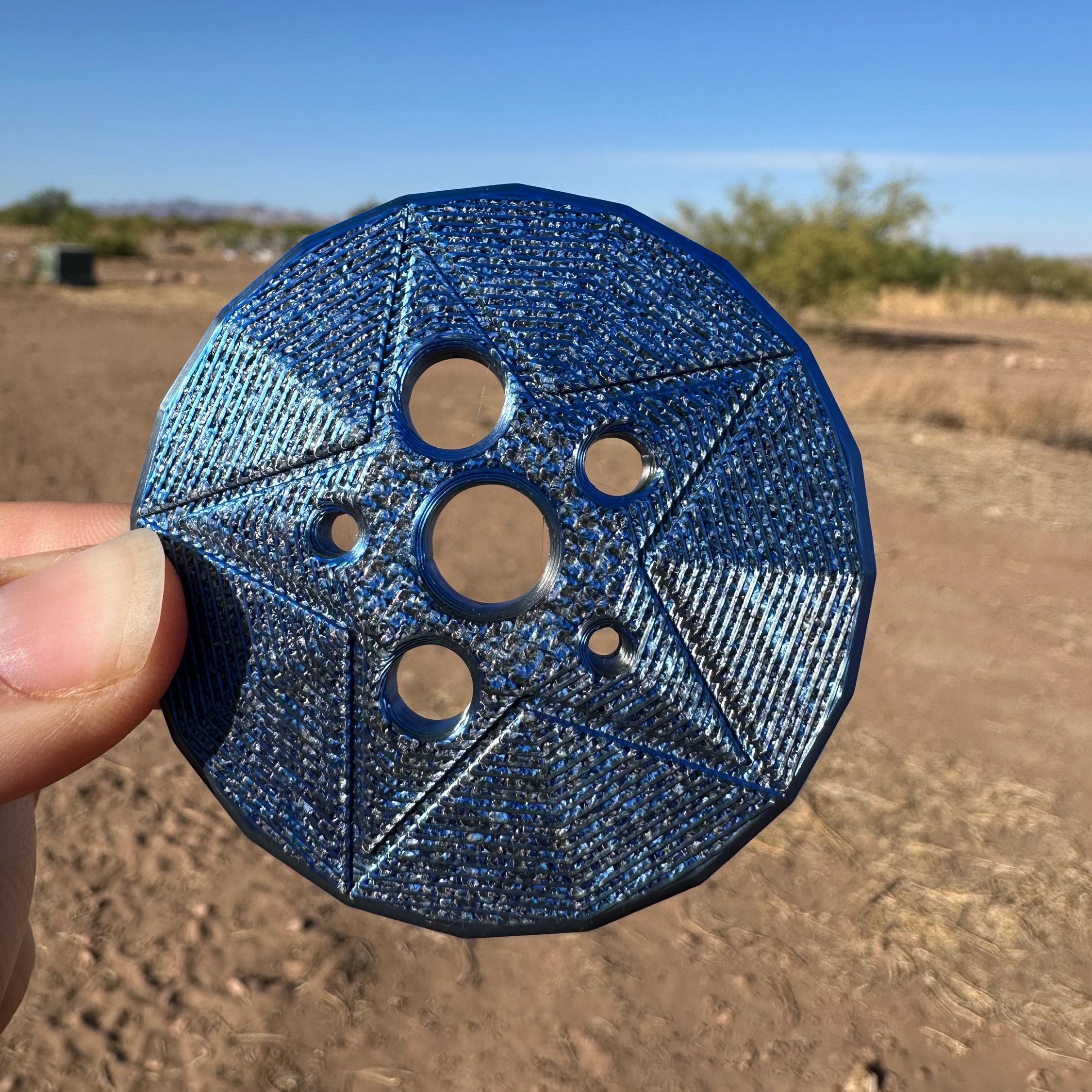 3D Printed Fiber Diz Tool: Wool Combing & Spinning - Multiple Hole Sizes