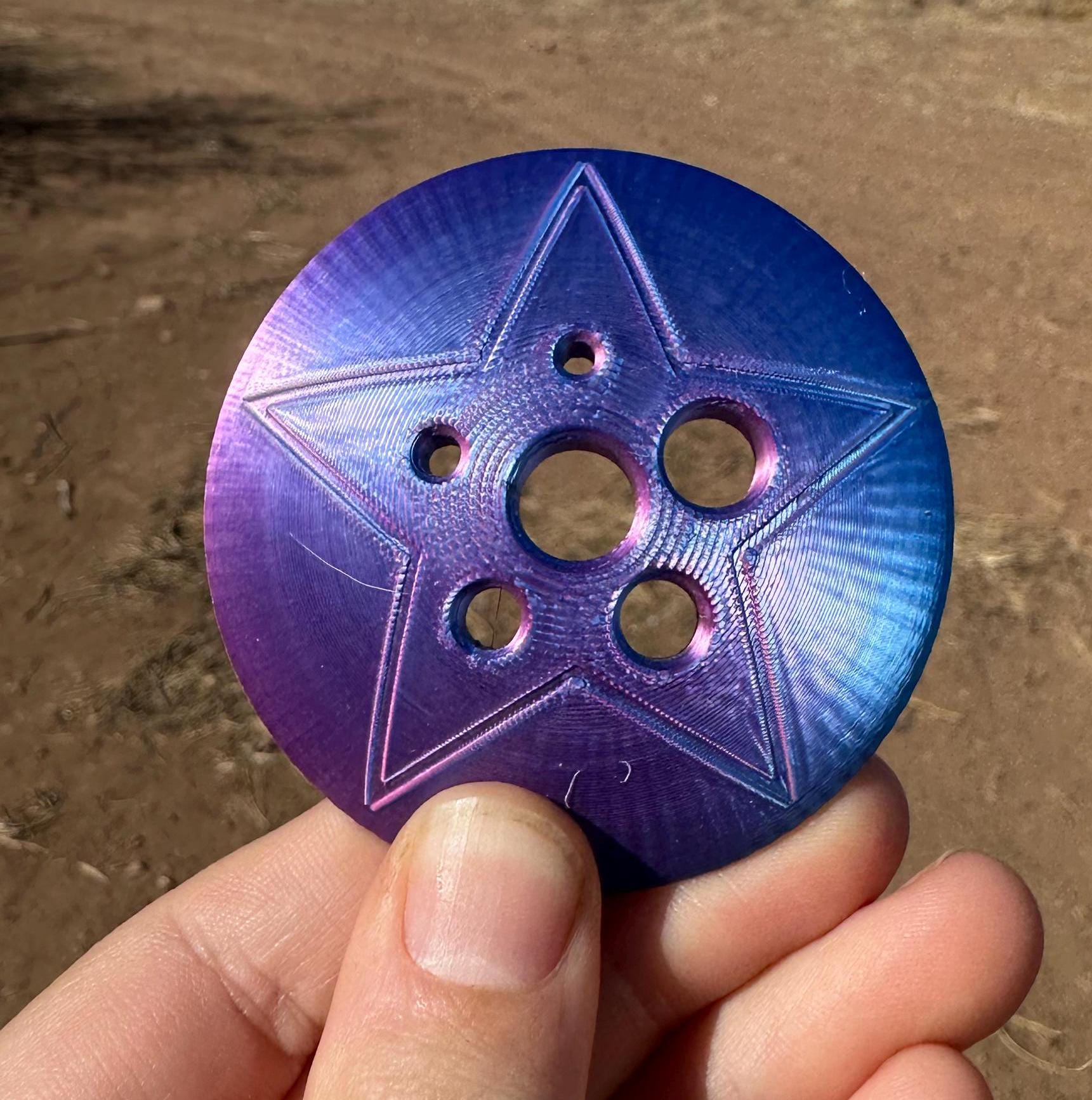 3D Printed Fiber Diz Tool: Wool Combing & Spinning - Multiple Hole Sizes