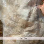 Raw Angora Fiber/ Wool by the Half Ounce - Ethically Harvested from Happy Rabbits