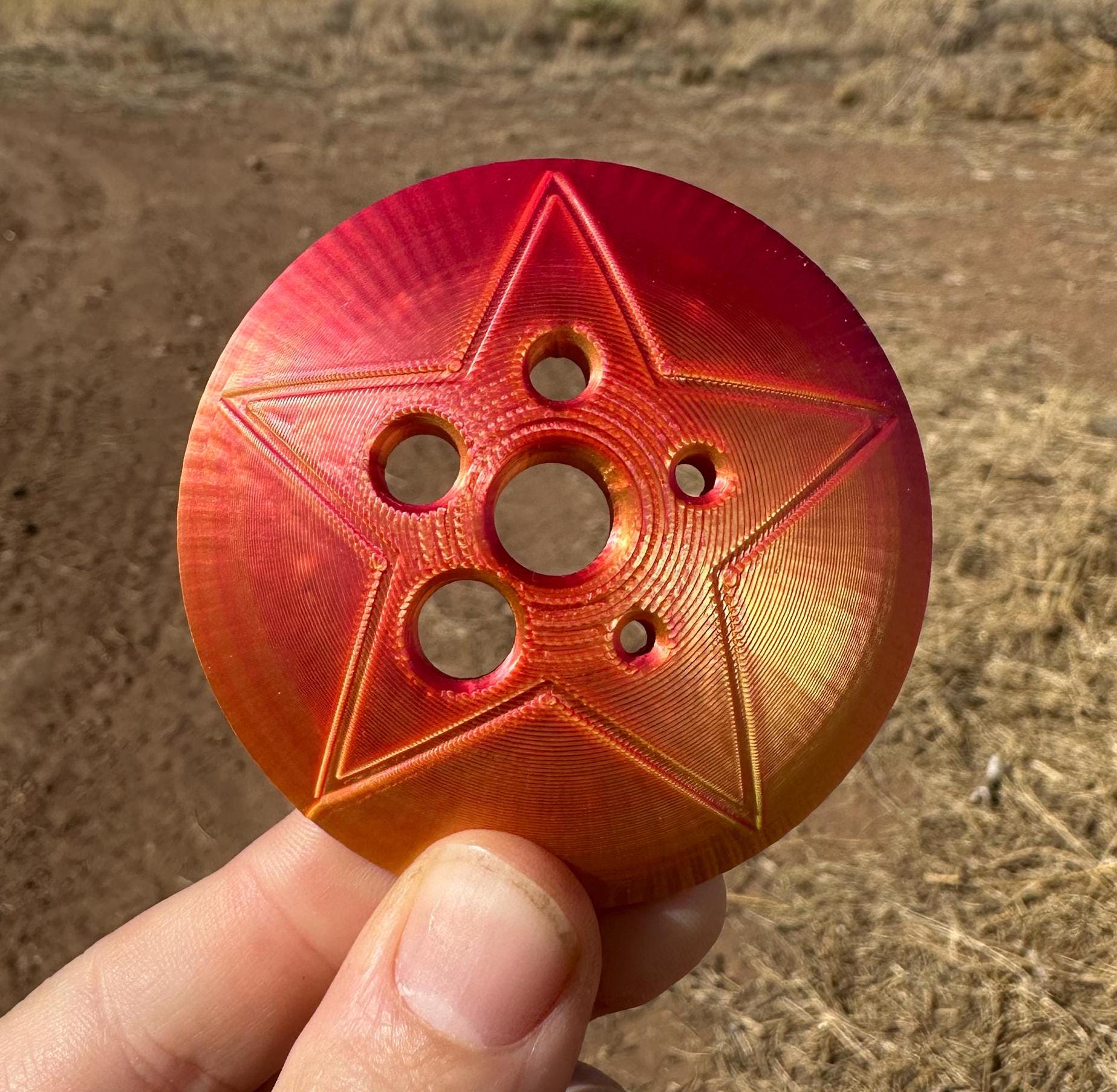 3D Printed Fiber Diz Tool: Wool Combing & Spinning - Multiple Hole Sizes