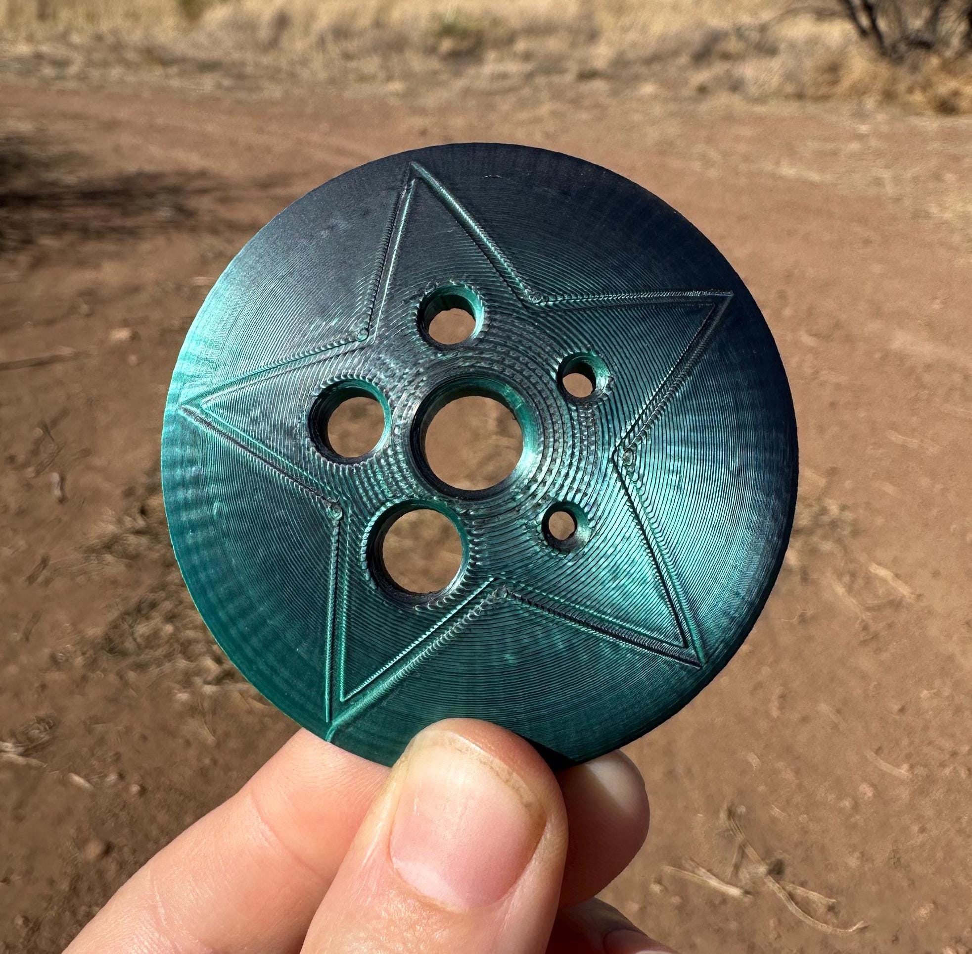 3D Printed Fiber Diz Tool: Wool Combing & Spinning - Multiple Hole Sizes