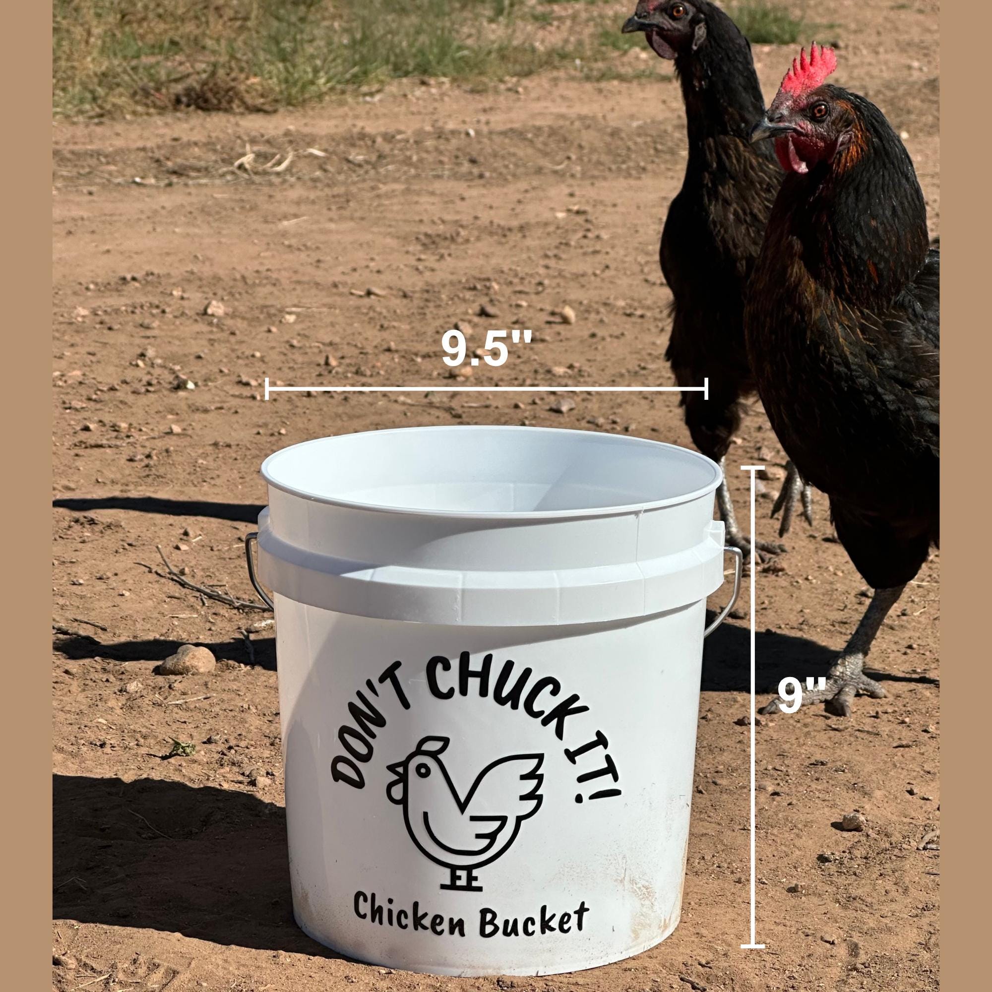 2-Gallon Chicken Bucket (with Optional Lid)
